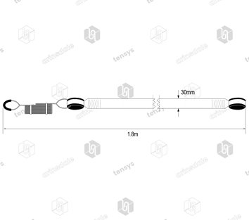 Protekt · ShockAbsorbing Lanyard - Single · 1.8m