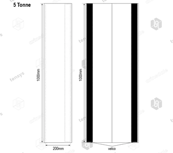 Wear Sleeve to Suit Flat Web Sling 5 Tonne x 1 Metre