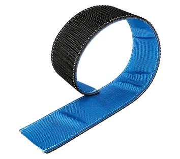 Webbing sleeve with tyre gripper for 35mm & 50mm wide webbing - Blue - 750mm long