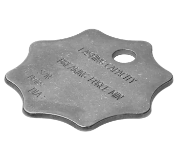 Tensys | LCTAGSS | Stainless Steel ID Tag for Lashing Chains