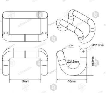 50mm · 5000daN · Closed Rave Hook