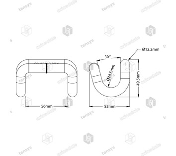 Tensys® · 50mm · 5000daN · Closed Rave Hook