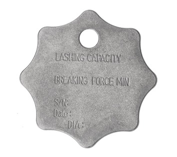 Tensys | LCTAGSS | Stainless Steel ID Tag for Lashing Chains