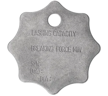 Tensys | LCTAGSS | Stainless Steel ID Tag for Lashing Chains