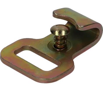 25mm · 1500daN · Flat J-Hook · Push Button Spring Catch