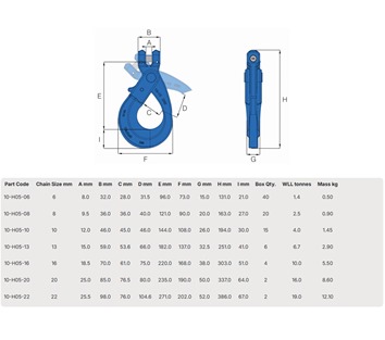 Hack10 Clevis Self Locking Hook