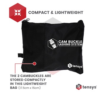 2 Pack of 4.0m Heavy-Duty Cam Buckle Straps