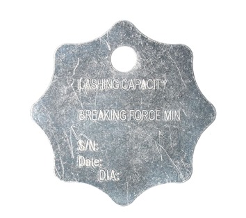 Tensys | LCTAGAL | Aluminium ID Tag for Lashing Chains