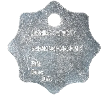 Tensys | LCTAGAL | Aluminium ID Tag for Lashing Chains