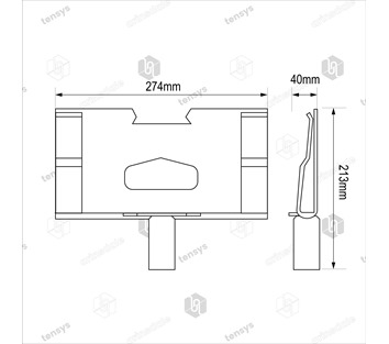 Tensys® · Mounty · Corner Protector Applicator Head · Large
