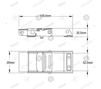 Lawrence David Stainless Steel Pressed Body with Anti-Slip feature Buckle