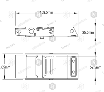 Lawrence David Stainless Steel Pressed Body with Anti-Slip feature Buckle