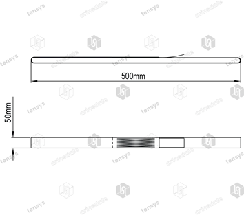 50mm · 1.0 Tonne · Flat Web Slings - Single Use - Endless