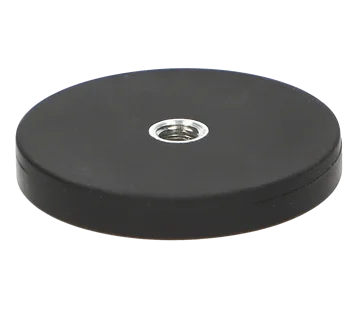 Rubber Coated Magnet with Internal Thread - 43mm