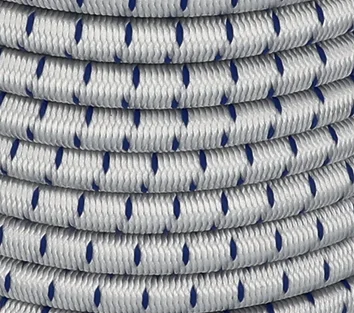 Elastic Shock Cord · Blue & White · 12mm