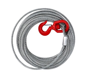 Winch Wire Ropes · 2T Red Swivel Hook Complete with Safety Catch