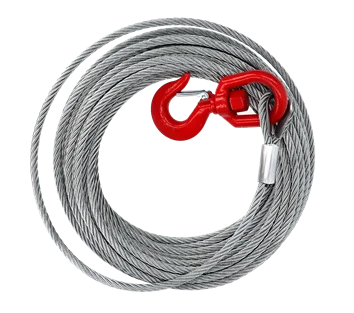 Winch Wire Ropes · 2T Red Swivel Hook Complete with Safety Catch