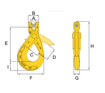 Hack8 Clevis Self Locking Hook