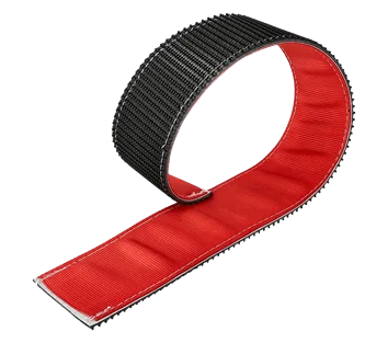 Webbing sleeve with tyre gripper for 35mm & 50mm wide webbing - Red - 750mm long