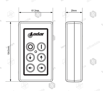 Lodar · Wireless Radio Remote System · 2 Function Receiver & Transmitter