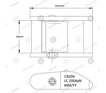 Tensys® · 25mm · 400daN · CB · Cam Buckle