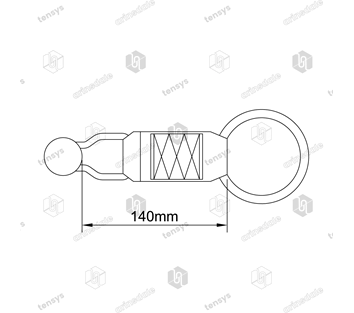 75mm O Ring · Curtainside Extension Strap · Waisted Ring & White Roller