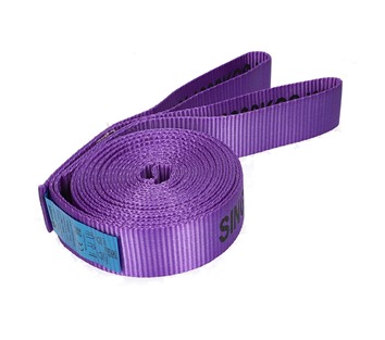 1 tonne WLL x 60mm wide simplex (Single thickness) flat web sling 8m EWL with 250mm flat loops each end (not reinforced)