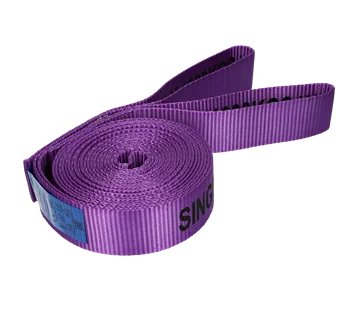 1 tonne WLL x 60mm wide simplex (Single thickness) flat web sling 8m EWL with 250mm flat loops each end (not reinforced)