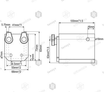 Load Bar Cups to suit 40mm x 40mm load bars - Clip and Bar