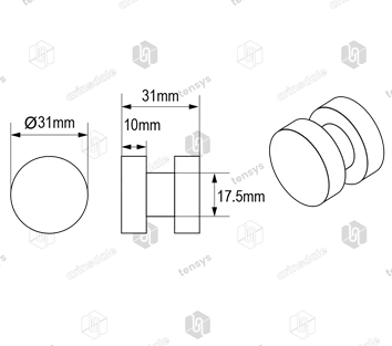 Bobbin Roller Only · Natural