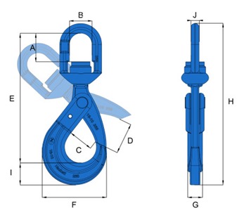 Hack10 Swivel Self Locking Hook