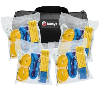 4 pack of 50mm wide car transporter ratchet straps