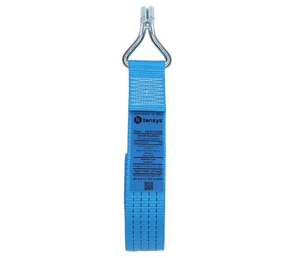 Blue · 50mm · 3.5 metre Strap · Cranked Claw Hook