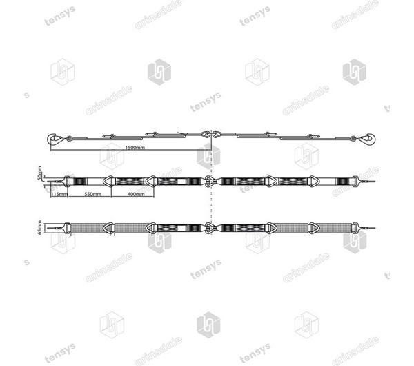Tensys® · 50mm · 4000daN · Winch Brothers - Webbing