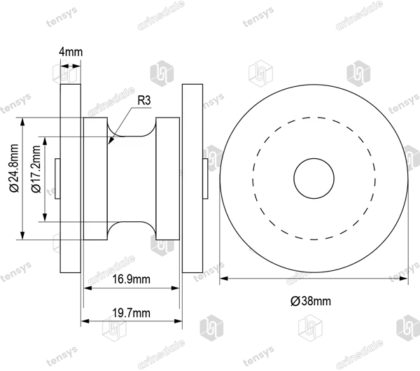Bobbin Roller Only - Bearing Type