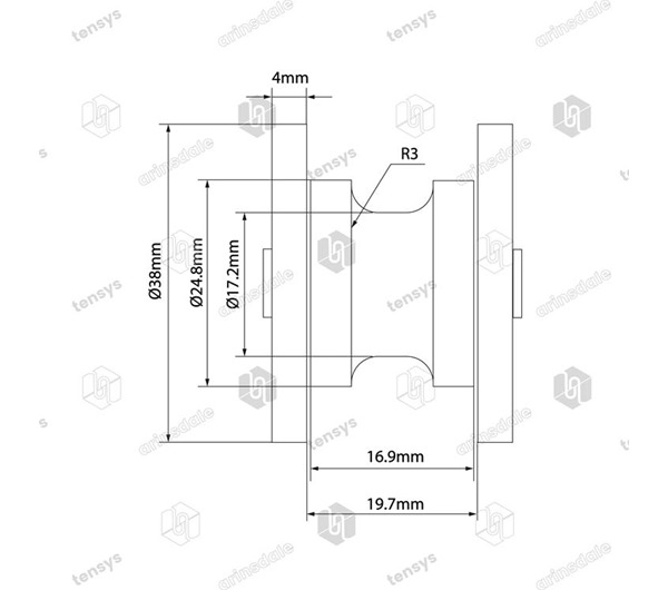 Tensys® · Bobbin Roller Only - Bearing Type