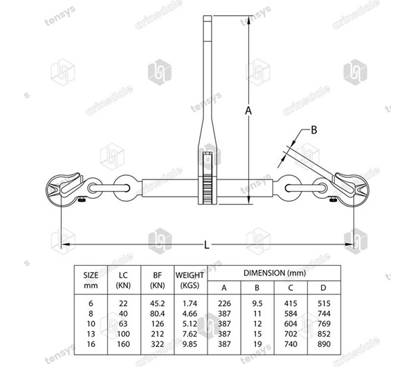 Tensys | Ratchet Loadbinder 