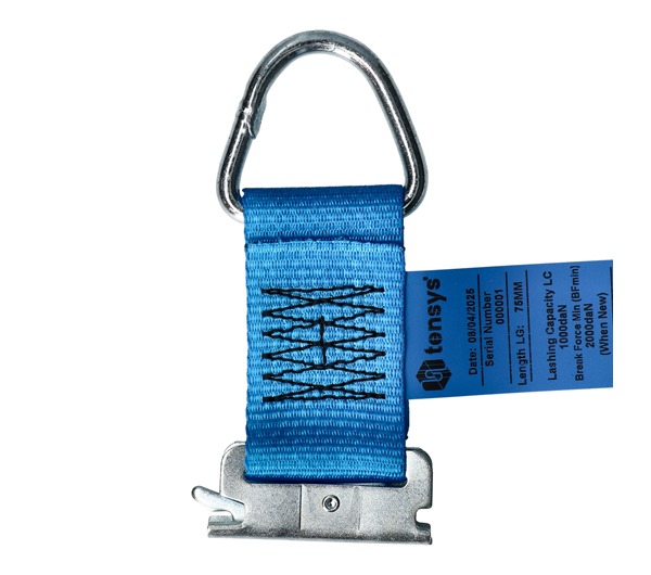 Tensys® · Lashing Extension/Rope Tie Off with E Track Endfitting