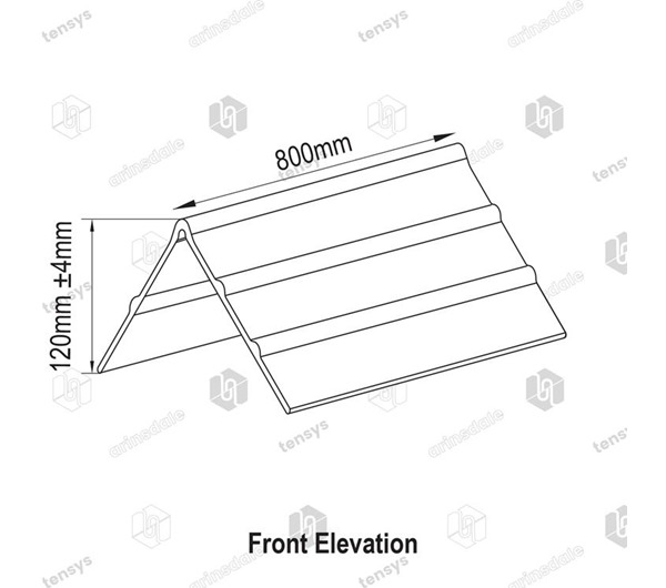Tensys® · 795mm · Plastic Corner Protector · Black