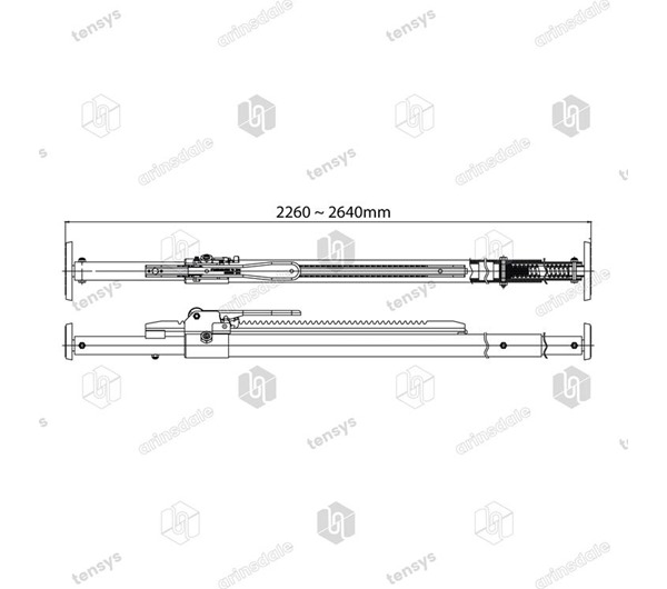 Tensys® · Cargo Sta with rubber feet