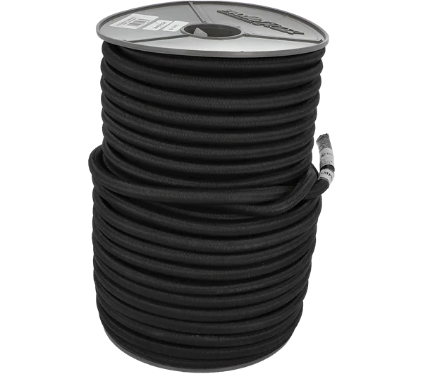 Elastic Shock Cord · Black · 12mm