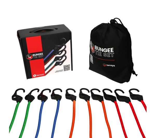 10 Pack of Bungee Cords with Hooks