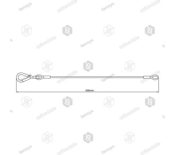 Tensys® · Door Retaining Wire