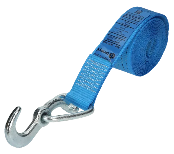 Blue · 50mm · 3.5 metre Strap · Swivel T Hook