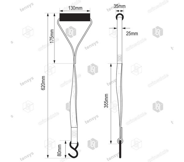 Tensys® · Tension Curtain Pull Back Strap