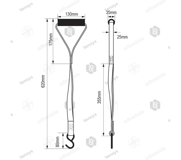 Tensys® · Tension Curtain Pull Back Strap