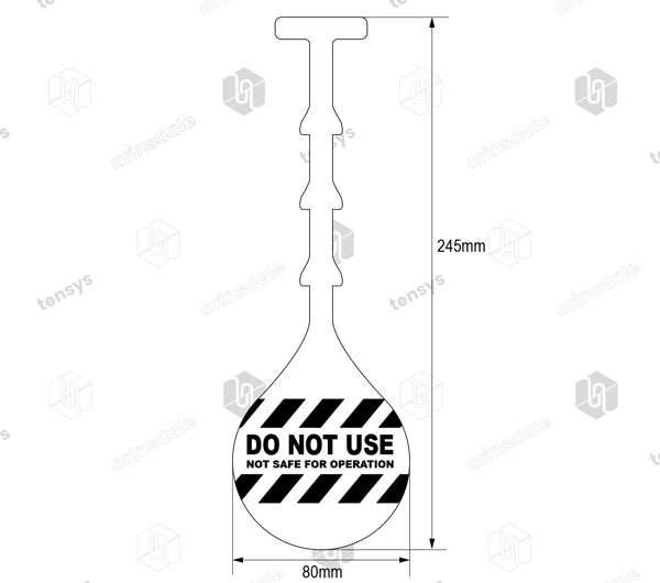 ID Tags for Replacement "DO NOT USE NOT SAFE FOR OPERATION"