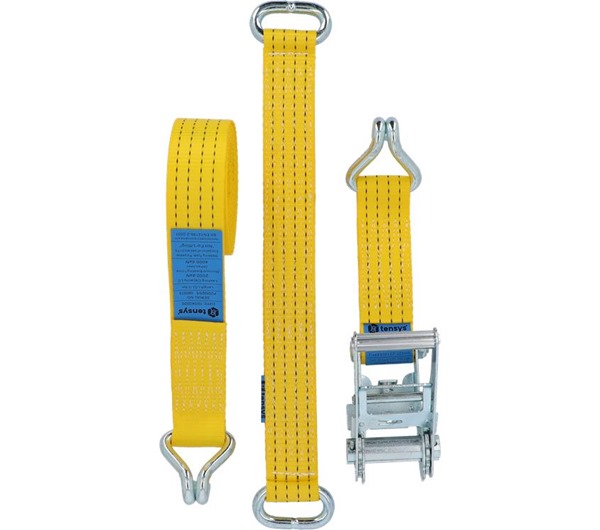 Tensys® · 50mm · 4000daN · NH · Car Transporter Strap - Steel Eye · Claw Hooks