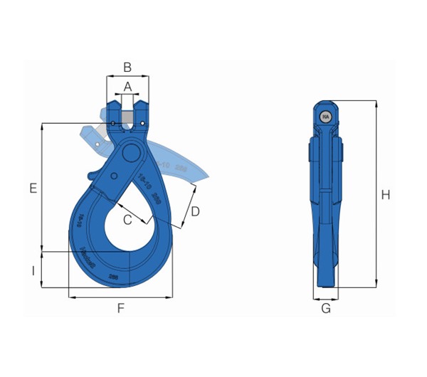 Hack10 Clevis Self Locking Hook