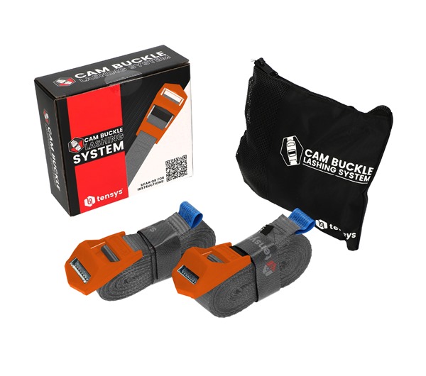 2 Pack of 4.0m Heavy-Duty Cam Buckle Straps